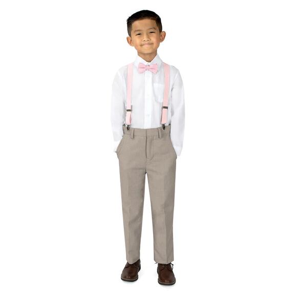 Pink adjustable suspenders - Picture 1 of 5